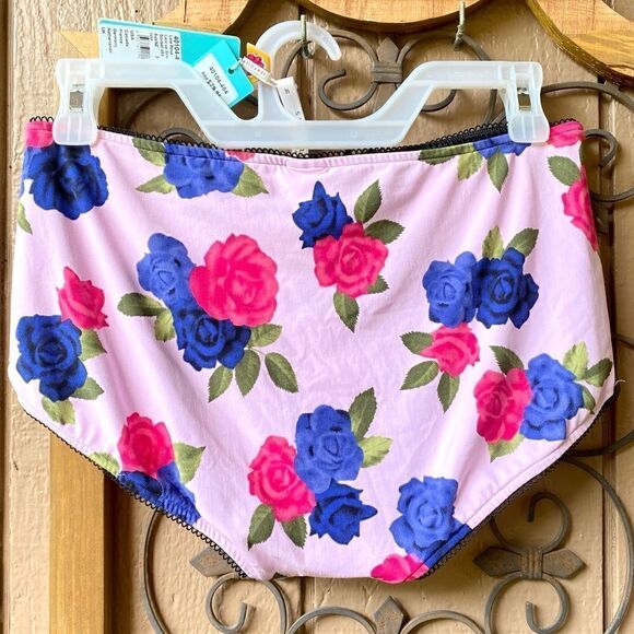 SEAFOLLY LOLA ROSE HIGH WAISTED LACE UP SIREN SWIM PANT 14 SORBET NWT - Picture 6 of 13